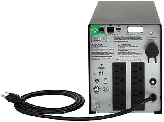 APC Smart-UPS C 1500VA/900W Tower UPS | Pure Sine Wave Power Protection (SMC1500IC)