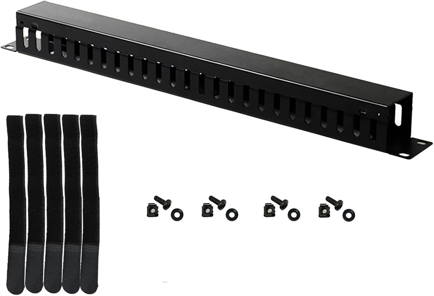 1U Metallic Horizontal Cable Manager for 19" Server Racks