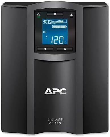 APC Smart-UPS C 1000VA/600W UPS | Pure Sine Wave & Cloud Monitoring (SMC1000IC)