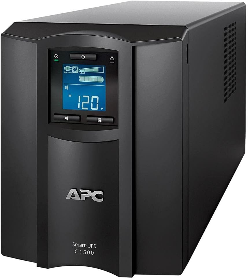 APC Smart-UPS C 1500VA/900W Tower UPS | Pure Sine Wave Power Protection (SMC1500IC)